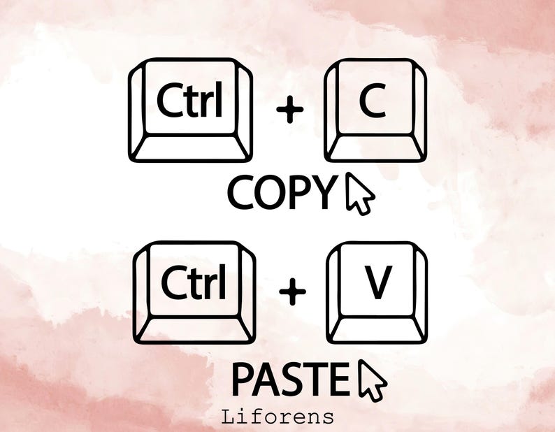 Copy Paste Svg Png, Ctrl+c Ctrl+v Svg, Mom Svg, Father and Baby ...