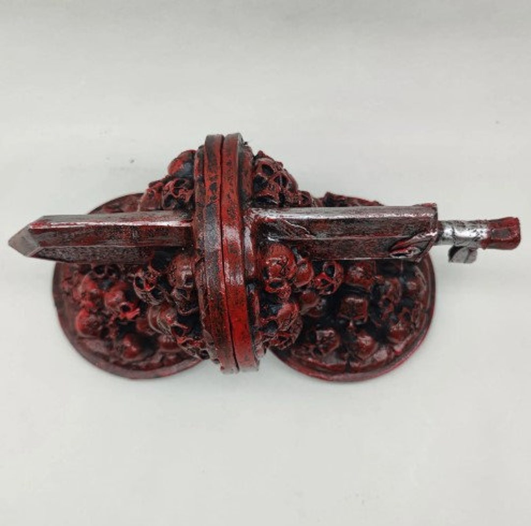 New Berserk Bookends Study Desktop Dragon Slayer Resin Craft Etsy