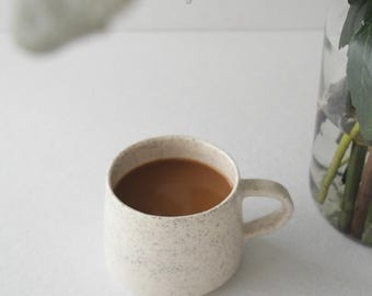 Handmade Pottery Mug, Speckled Ceramic Mug, Wheel Thrown Coffee Mug, Minimalist Stoneware Mug, Australian Pottery Gift, handmade ceramic mug