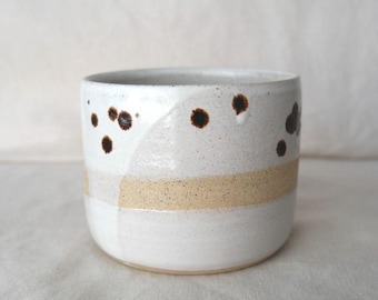Rustic ceramic mug handmade | Rustic Mug | No Handle Mug | Handmade rustic pottery cup | Handcrafted ceramic coffee mug | Mug without handle