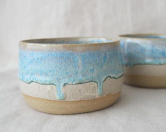 Blue Handless Handmade Cup | Blue handmade Ceramic Cup | Handmade Cup Gift | Blue pottery Cup | Blue Keepcup