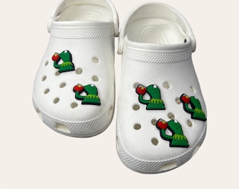 Jibbitz Croc Charms - Kermit Meme