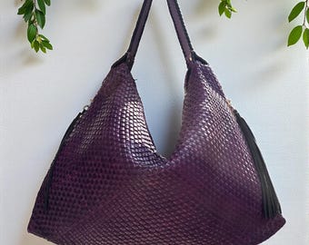 Leather bag l Handcrafted Hobo l Woven Bag l Leather Bag l Handcrafted l Shoulder Bag l Women's Handbag l Ladies Purse l Personalized Bag