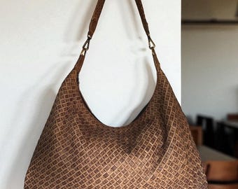 Leather bag l Handcrafted Bag l Leather Bag l Woven Bag l Washed Bag l Leather bag for women l Ladies Handbag l Vintage l Shoulder Bag