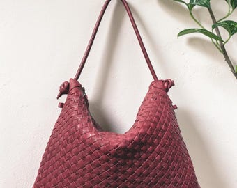 Leather Bag | Woven Bag l Premium Leather quality l leather woven bag | Vintage Look | Shoulder Bag