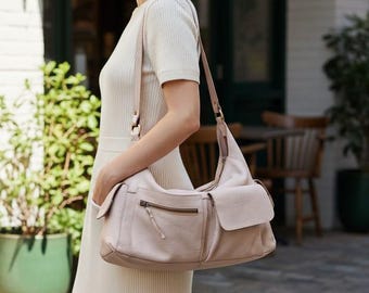 Leather Bag, Handcrafted leather Bag, Leather Hobo,0 Washed Leather Bag,  Women's Leather Bag, Premium Leather Bag, Crossbody Bag