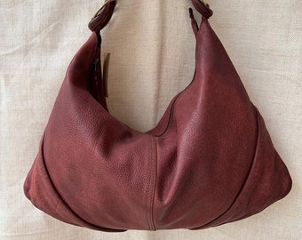 Leather bag l Handcrafted leather bag l Hobo bag l Premium leather bag l Shoulder bag l ladies' bag l Vintage l Gift for her