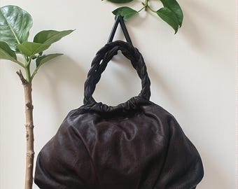 Leather bag l Handcrafted leather handbag l ladies bag l Washed handbag l shoulder bag l Vintage style