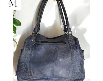 High quality  leather handbag l shoulder bag l Office Bag l Work Bag l Washed Bag l Vintage  l High Quality Grain Leather l women's handbag