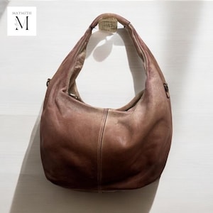 Ledertasche l Handgemachte Ledertasche l Leder Tote l Gewaschen Ledertasche Frauen Ledertasche l Leder Halbmond Tasche l Crossbody Tasche l