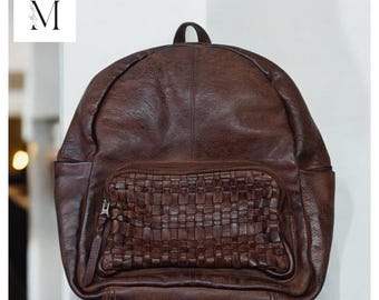 Leather Backpack l washed bag l Full Grained Leather l Soft leather l Leather backpack l Premium l Christmas Gift l Gift for her