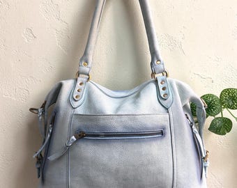 leather handbag l shoulder bag l Office Bag l Work Bag l Washed Bag l Vintage  l High Quality Grain Leather l women's handbag