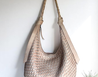 Leather bag l Handcrafted Bag l Leather Bag l Woven Bag l Washed Bag l Leather bag for women l Ladies Handbag l Vintage l Shoulder Bag