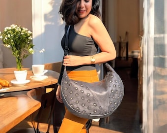 leather woven bag l Leather bag l woven  l washed l premium leather l women's bag l Gift for her l Valentines gift