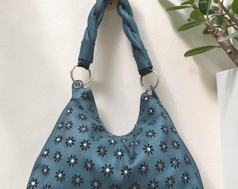 Leather bag l Handcrafted Bag l Woven Bag l Washed Bag l bag for women l Ladies Handbag l Vintage l Shoulder Bag l Distressed l Antique