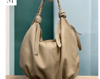 Leather Bag l Handcrafted leather Bag l Leather Hobo l Washed Leather Bag | Women's Leather Bag | Premium Leather Bag l Shoulder bag
