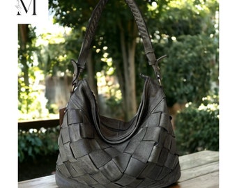 Leather bag l Handcrafted leather handbag l Ladies handbag l women's bag l Premium Leather l Washed handbag l shoulder bag l Vintage style