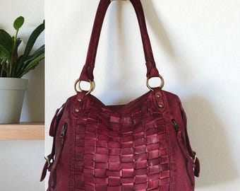 Leather bag l Handcrafted leather handbag l women's bag l Premium Leather l Washed handbag l Shoulder bag l Vintage style