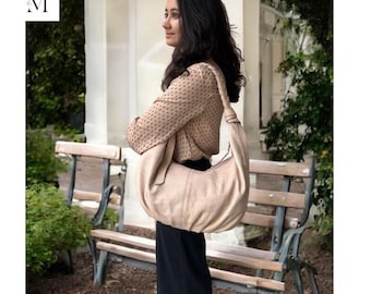 Leather bag l Handmade leather hobo bag for office going women l beautiful and elegant l daily use bag l Customization available