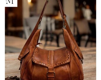 Premium leather bag l Day Bag l leather bag for ladies l stylish office bag l office bag l leather Hobo l soft leather l Regular use