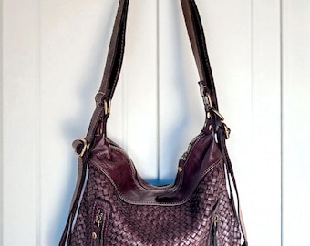 Leather Bag l Handcrafted leather Bag l Leather Tote l Washed Leather Bag l Women's Leather Bag l Premium Leather Bag l Backpack l