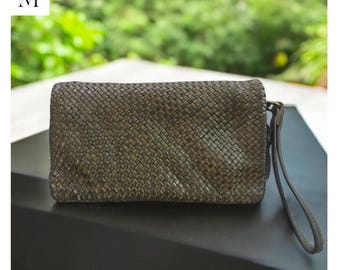 Leather Wallet l Handcrafted leather Wallet l Washed l Vintage l Woven l high utility l Premium Leather
