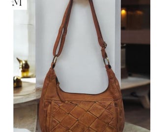 Leather bag l Handcrafted leather handbag l Ladies handbag l women's bag l Premium Leather l Washed handbag l Crossbody bag l Vintage style