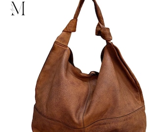 Leather Bag l Handmade Bag l Vintage Bag l Washed Bag l Ladies Bag l Hobo Bag l Leather Hobo l Women's Bag l Women's Leather Hobo