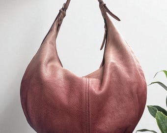 Leather bag l Handcrafted leather handbag l women's bag l Premium Leather l Washed handbag l Shoulder bag l Vintage style