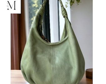 Leather bag l Handmade leather hobo bag for office going women l beautiful and elegant l daily use bag l Customization available