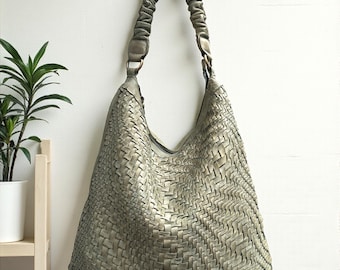 Leather Bag / Handmade Backpack  l  Vintage Woven Backpack l  Office Bag l Laptop Bag l Men's Bag l Premium Bag l Washed Backpack