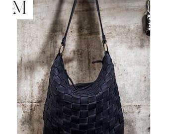 Handcrafted Vintage Bag l Washed l Woven  l Premium l Two Tone l High Utility l Leather bag l Hobo bag l Ladies leather bag l Women's Purse