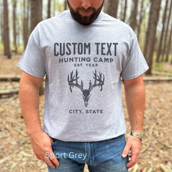 Custom Hunting Camp T-Shirt: Personalized Hunter Gift