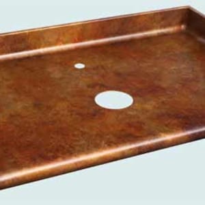 Vintage Sold Copper Luxury Antique Kitchen Counter tops l Kitchen sink counter l Handmade Counters l Metal countertops l Patina finish l