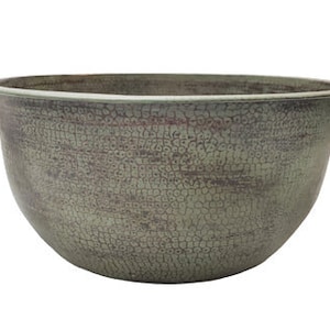 Pure Copper Spa Bath Pedicure Bowl with out Footrest II Salon Foot Massage Warm Soaking Tub II Green Patina Finish II