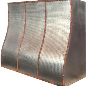 custom Zinc Natural hand hammered range vent hood canopy for kitchen stove chimney !High Quality I Vent Hood!Custom Metal Range Hood!