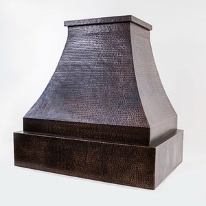 Antique old custom copper hand hammered range vent hood canopy for kitchen stove chimney ! High Quality! Vent Hood!Custom Metal Range Hood!