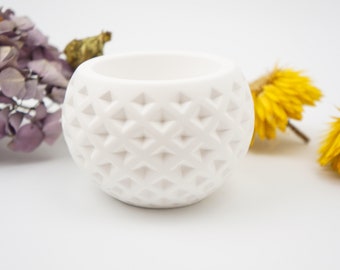 Porcelain Plaster Tea Light Candle Holder - Home Decor Gift