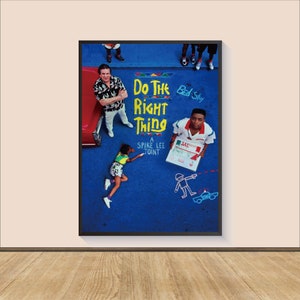 Do the Right Thing (1989) Movie Poster Print, Canvas Wall Art, Room Decor, Personalized gift, Gifts for Him/Her, Wall Art Print