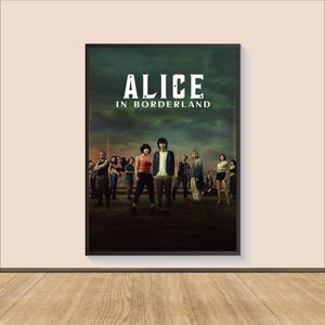 Alice im Borderland Film Poster Druck, Leinwand Wandkunst, Raumdekor, Filmkunst, personalisiertes Geschenk, Wand Kunst Druck, Kunst Poster für Geschenk 24x36