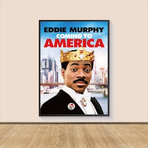 Coming to America Movie Poster Print, Canvas Wall Art, Room Decor, Personalized gift, Gifts for Him/Her, Wall Art Print