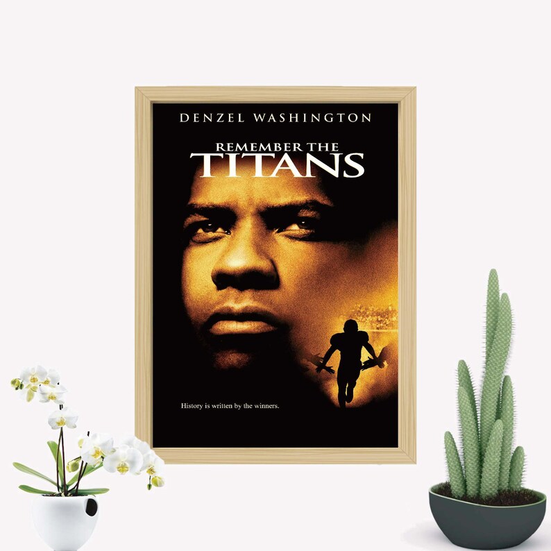 Remember the Titans Movie Poster, Canvas Wall Art - Etsy