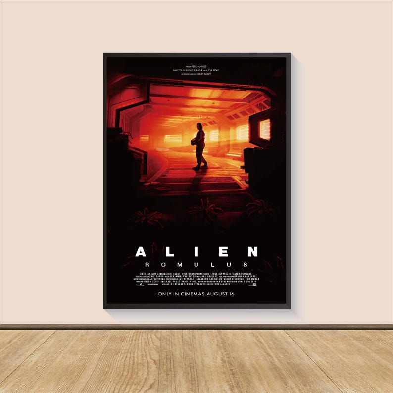 Alien Romulus Movie Poster, Canvas Wall Art Print - Etsy