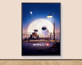 Wall-E Movie Poster Print, Canvas Wall Art,  Home Decor, Movie Art, Personalized gift, Movie Print, Art Print, Film Art Poster
