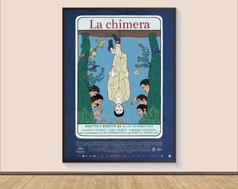 Stampa poster di film La chimera, Arte da parete su tela, Decorazione della camera, Arte del film, Regali per lui/lei, Stampa artistica da parete, Poster d'arte per regalo