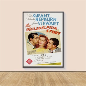 The Philadelphia Story Movie Poster Print, Canvas Wall Art, Room Decor, Movie Art, Gifts for Him/Her, Wall Art Print