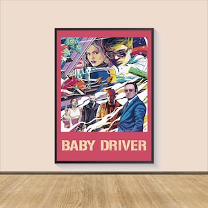Baby Fahrer Film Poster Druck, Leinwand Wandkunst, Zimmer Dekor, Film Kunst, Geschenke für Sie, Film Druck, Kunstdruck