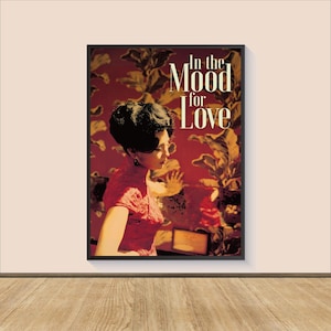 Póster de la película "Deseando amar", lienzo para pared, decoración de habitación, arte cinematográfico, regalos para él/ella, impresión de película, impresión artística, póster de película