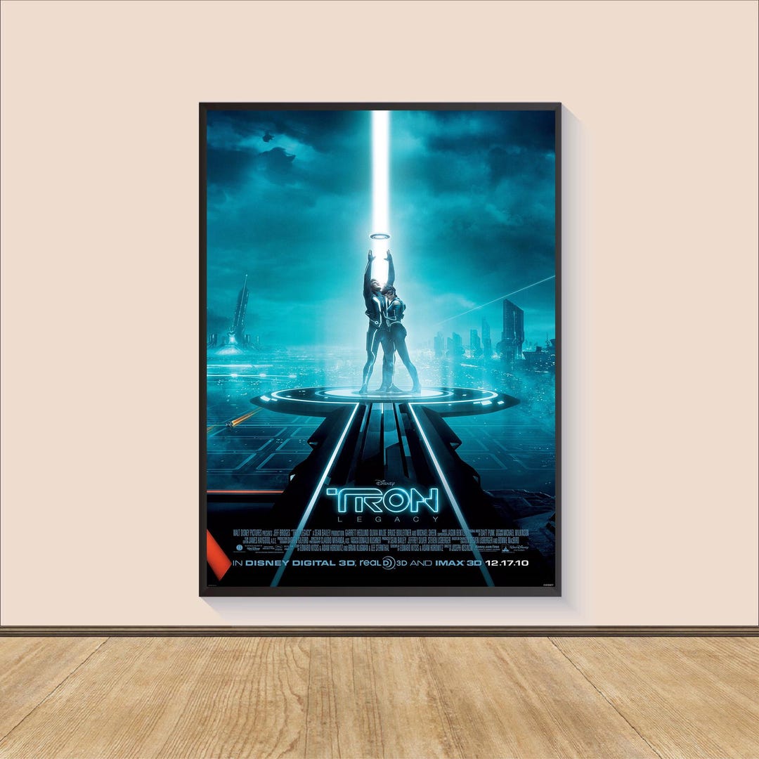 Tron Collection Poster Tron Legacy Movie Poster, Canvas Wall Art - Etsy