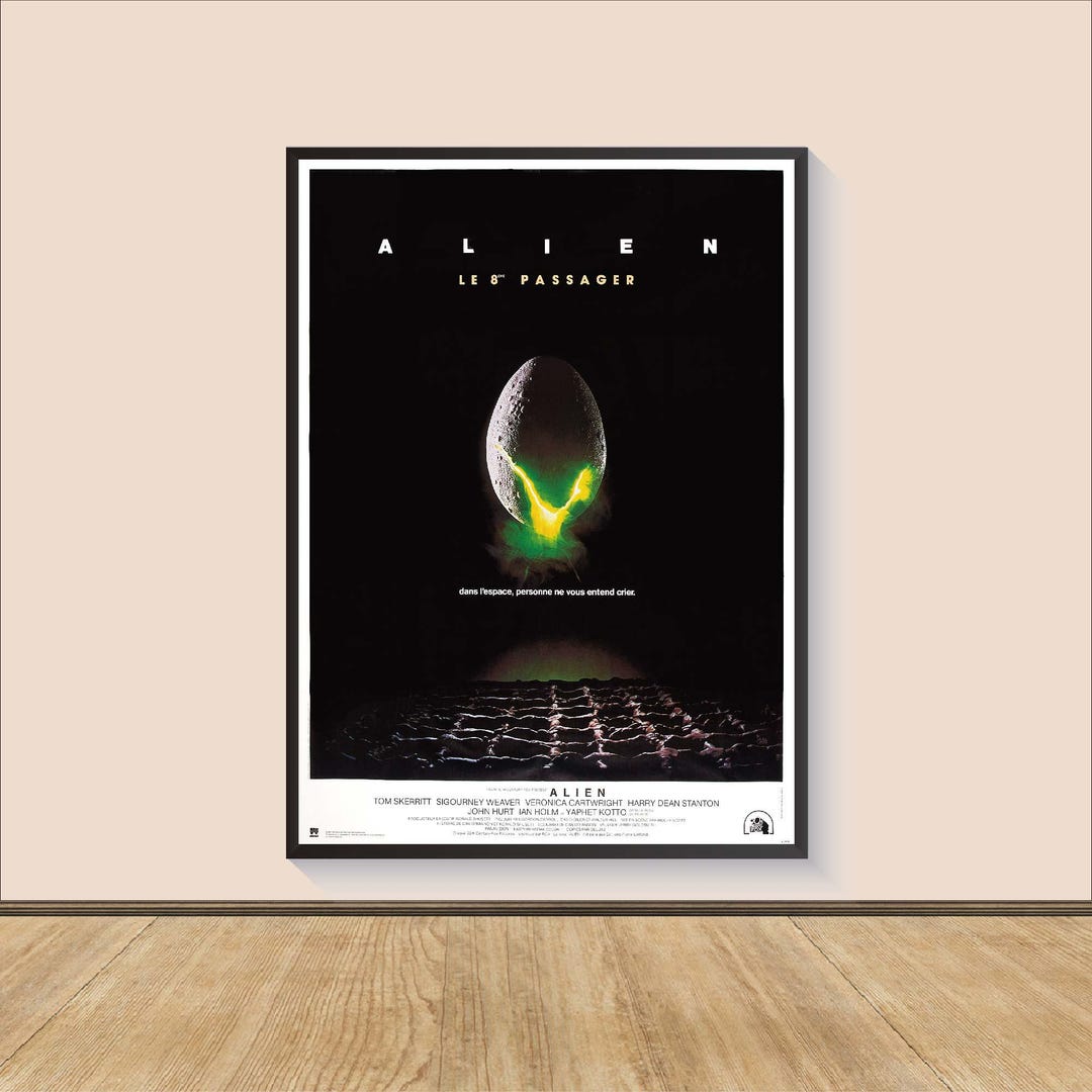 1979 Alien Movie Poster Print, Sci-fi Canvas Wall Art - Etsy